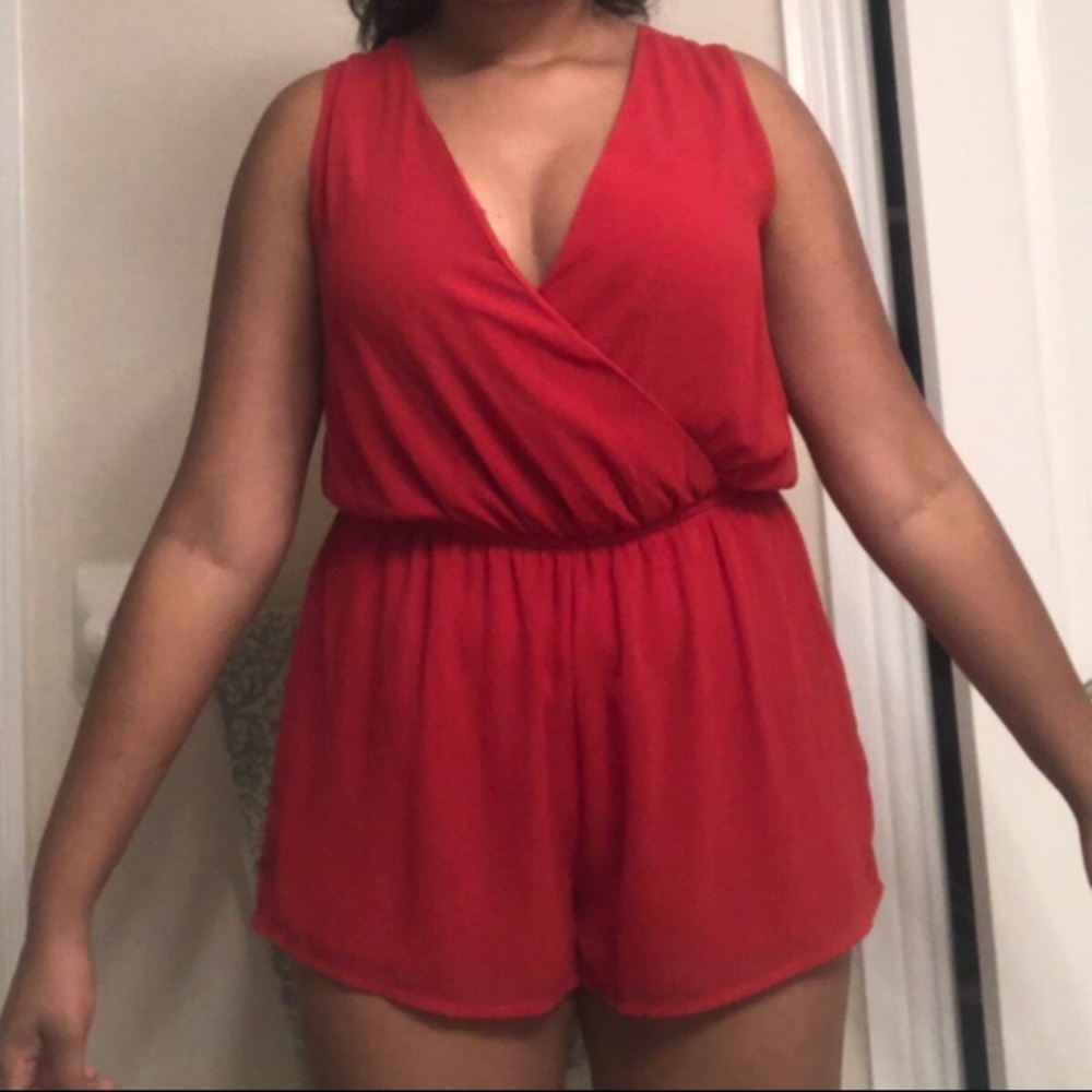 Red romper